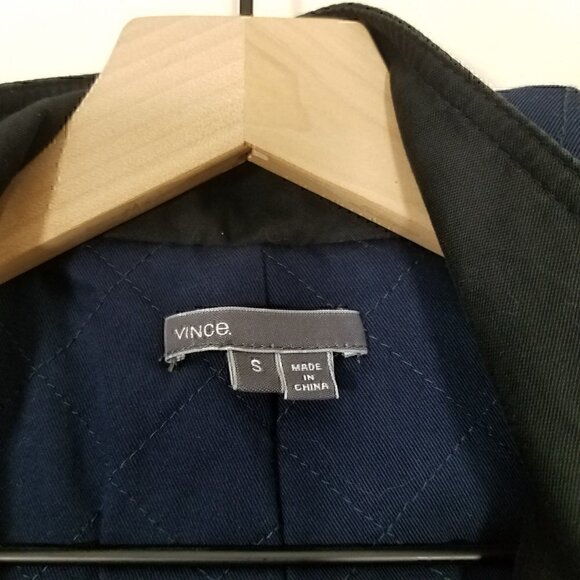 Vince Zip Up Hooded Jacket Black Size S - Picture 5 of 7